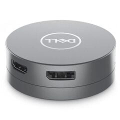 DELL 6IN1 DA305 Type-C Mobil Adaptör 470-AFKL – HDMI, VGA, USB-A, USB-C, Ethernet, ve SD Kart Okuyucu