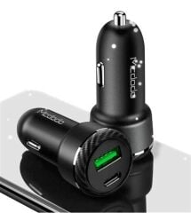 MCDODO CC-2950 15.5W Çift USB Araç İçi Çakmaklık Şarj Aleti - Siyah