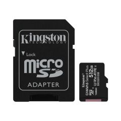 Kingston SDCS2-512GB 512GB microSDXC Canvas Select Plus A1 C10 Hafıza Kartı + Adaptör