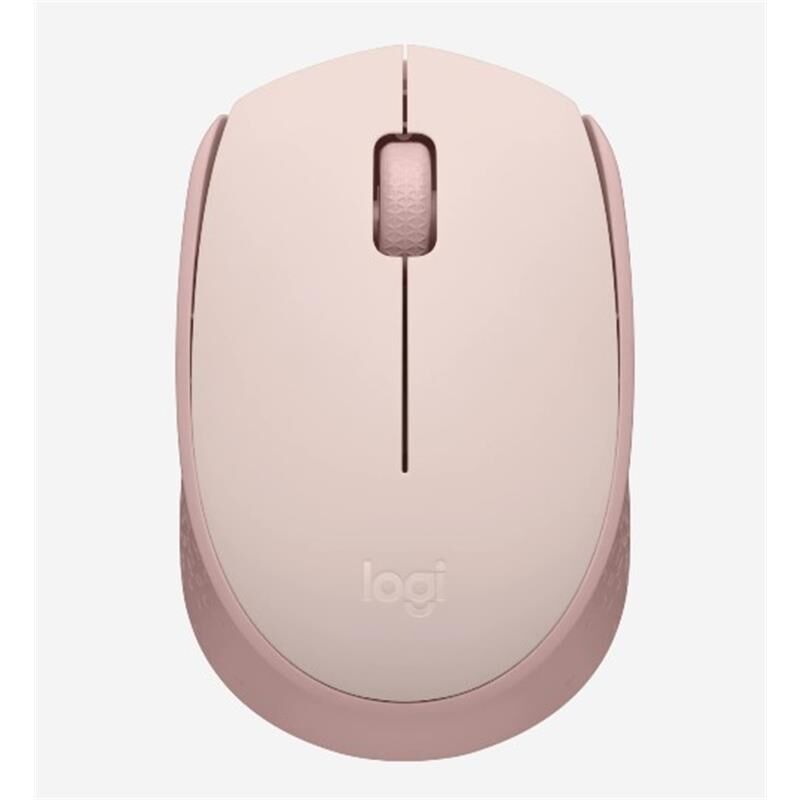 Logitech M171 Rose Kablosuz 2.4 GHz USB Nano Alıcılı 1000 DPI Optik 3 Butonlu Ambidextrous Mouse – 12 Ay AA Batarya, Pembe
