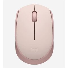 Logitech M171 Rose Kablosuz 2.4 GHz USB Nano Alıcılı 1000 DPI Optik 3 Butonlu Ambidextrous Mouse – 12 Ay AA Batarya, Pembe
