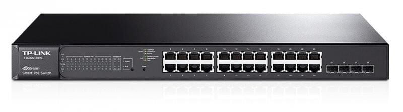 TP-Link JetStream TL-SG2428P 24-Port Gigabit Smart Switch, 4 SFP Yuvalı ve 250W PoE+ Destekli Omada Yönetilebilir Switch