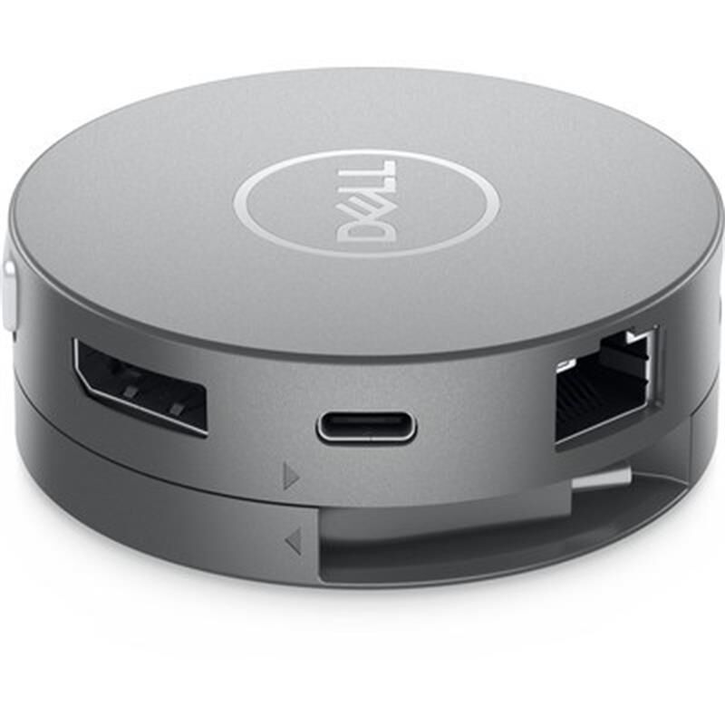 DELL DA310 Type-C Mobil Adaptör 470-AEUP USB-C Çoklayıcı 4K Çözünürlük Destekli HDMI, VGA, USB 3.0 ve Ethernet Bağlantıları Siyah