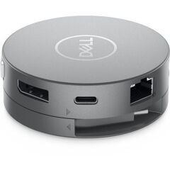 DELL DA310 Type-C Mobil Adaptör 470-AEUP USB-C Çoklayıcı 4K Çözünürlük Destekli HDMI, VGA, USB 3.0 ve Ethernet Bağlantıları Siyah