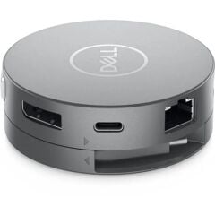 DELL DA310 Type-C Mobil Adaptör 470-AEUP USB-C Çoklayıcı 4K Çözünürlük Destekli HDMI, VGA, USB 3.0 ve Ethernet Bağlantıları Siyah