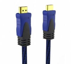 Inca IHH-01 HDMI to HDMI 1.8 Metre Örgülü %100 Bakır 2160P 4K ve 1080P Full HD Görüntü Aktarım Kablosu