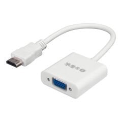 S-link SL-HVS13 HDMI Erkek to VGA Dişi + Audio + Micro USB Beslemeli Dönüştürücü