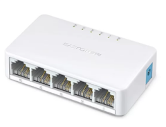Mercusys MS105 5 Port 10/100 Mbps Ethernet Switch Plastik Kasa Yönetilemez Masaüstü Switch