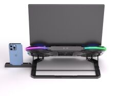 Frisby FNC-5270ST RGB Aydınlatmalı 5 Fanlı 10''-17.3'' Uyumlu Gaming Notebook Soğutucu Stand