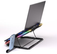 Frisby FNC-5270ST RGB Aydınlatmalı 5 Fanlı 10''-17.3'' Uyumlu Gaming Notebook Soğutucu Stand