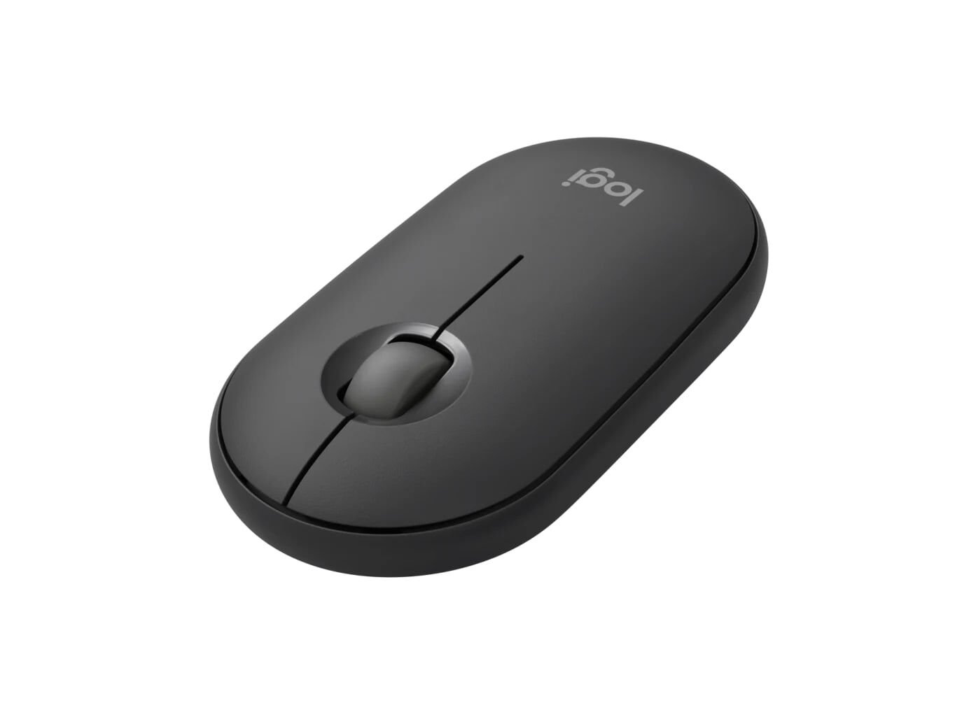 Logitech Pebble Mouse 2 M350s Bluetooth ve Logi Bolt Alıcılı Sessiz Kablosuz Mouse - Grafit (910-007015)