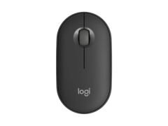 Logitech Pebble Mouse 2 M350s Bluetooth ve Logi Bolt Alıcılı Sessiz Kablosuz Mouse - Grafit (910-007015)
