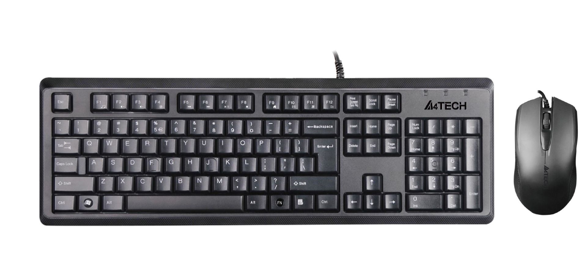 A4 Tech KR-9276 Q USB FN Multimedya Klavye + Optik Kablolu Mouse Set
