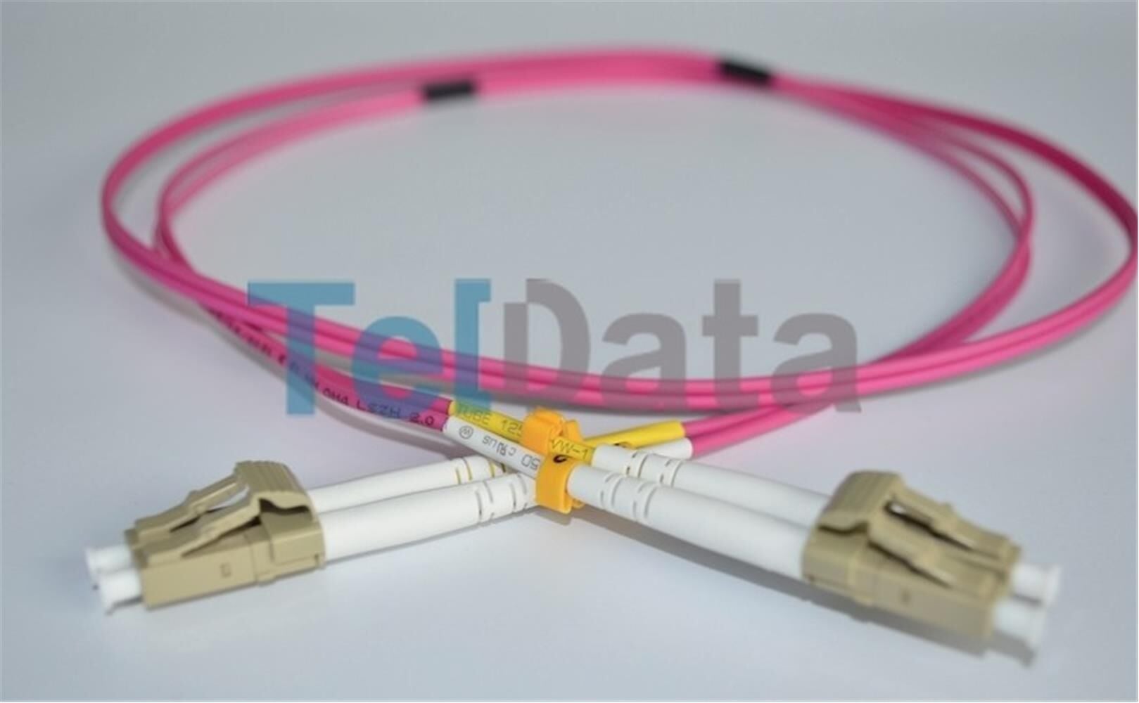 Teldata TLD-LCLCOM41 LC/UPC - LC/UPC Multi Mode Duplex OM4 50/125 1 Metre Fiber Optik Patchcord