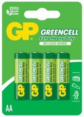 GP Batteries Greencell AA Çinko Karbon Kalem Pil 4'lü Paket (15G-U4)