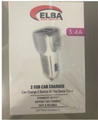 Elba ELB28-AR3P 3.4A Çift USB Portlu Hızlı Araç Şarj Adaptörü