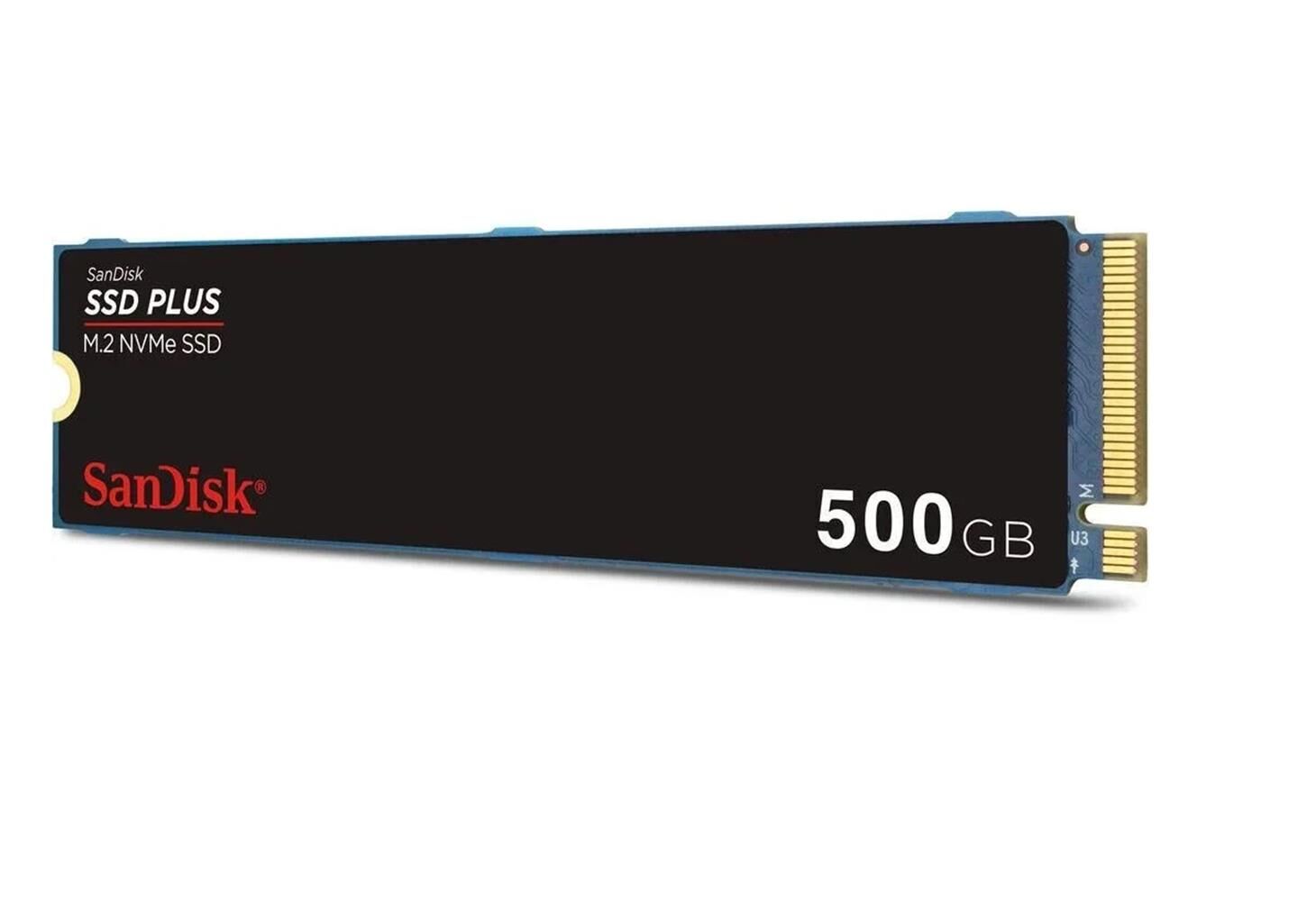 SanDisk SSD Plus 500GB NVMe M.2 2280 PCIe Gen 3.0 x4 SSD (2400MB Okuma / 1500MB Yazma) - SDSSDA3N-500G-G26
