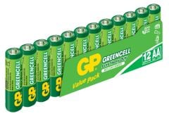 GP Greencel R6 AA Boy Çinko Karbon Kalem Pil 12'li Paket (Ürün Kodu: GP15G-VS12)