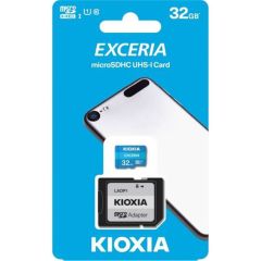 Kioxia 32GB Exceria microSDHC UHS-I C10 100MB/s Hafıza Kartı