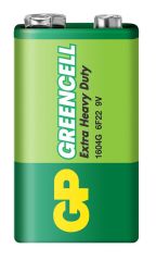 GP Greencel 1604G 9V Karbon Çinko Tekli Kartlı Pil