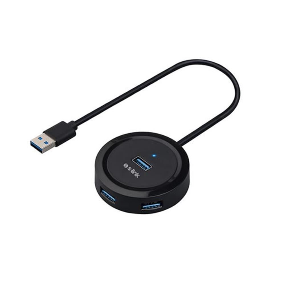 S-link Swapp SW-U300 4 Port USB 3.0 Gri Hub
