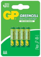 GP Greencel AAA R03 1.5V Karbon Çinko (Carbon Zinc) İnce Kalem Pil - 4'lü Paket (GP24G-U4)