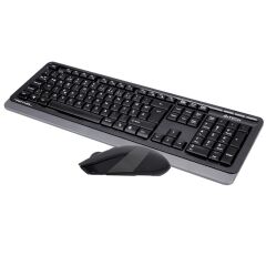 A4 Tech Fstyler FG1010-F Multimedya Kablosuz F Klavye Mouse Seti Gri