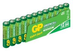 GP Greencel R03 AAA Karbon Çinko 1.5V İnce Kalem Pil 12'li Paket (GP24G-VS12)