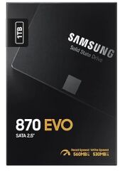 Samsung 870 EVO 1TB 2.5'' SATA 3.0 SSD (MZ-77E1T0BW)