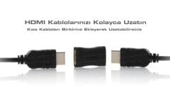 DARK DK‑HD‑AFXF HDMI Dişi‑Dişi 4K Ultra HD Altın Uçlu Tak‑Çalıştır HDMI Uzatma Dönüştürücü Adaptör