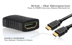 DARK DK‑HD‑AFXF HDMI Dişi‑Dişi 4K Ultra HD Altın Uçlu Tak‑Çalıştır HDMI Uzatma Dönüştürücü Adaptör
