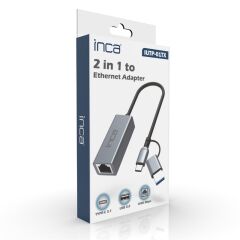 INCA IUTP-01T USB 3.0 TYPE-C 3.1 Ethernet RJ45 1000Mbps Alüminyum Kasa