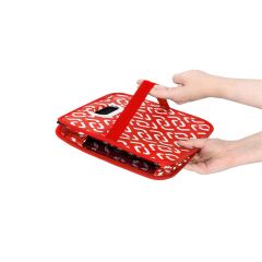 Mack MCC-5001B Easygo Kırmızı Desenli Katlanabilir Araç Bagaj Organizeri ve Soğutucu Çanta