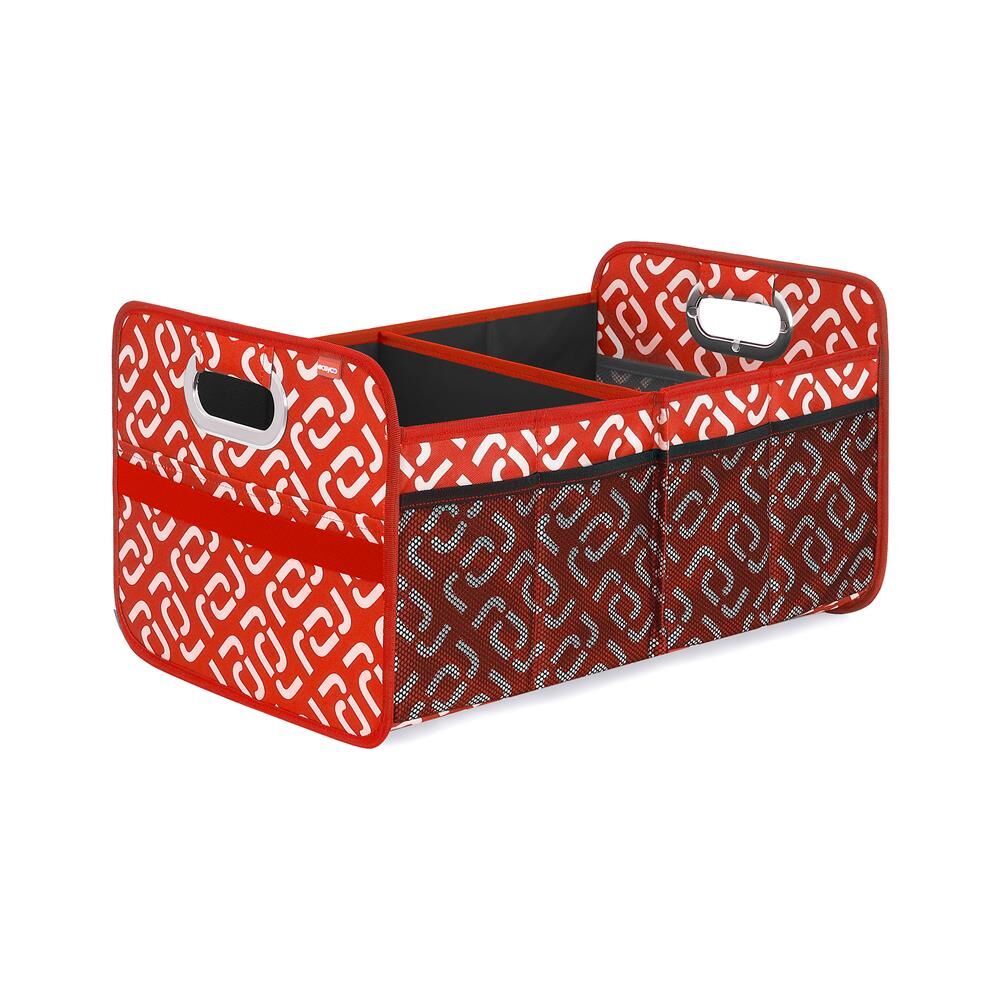 Mack MCC-5001B Easygo Kırmızı Desenli Katlanabilir Araç Bagaj Organizeri ve Soğutucu Çanta