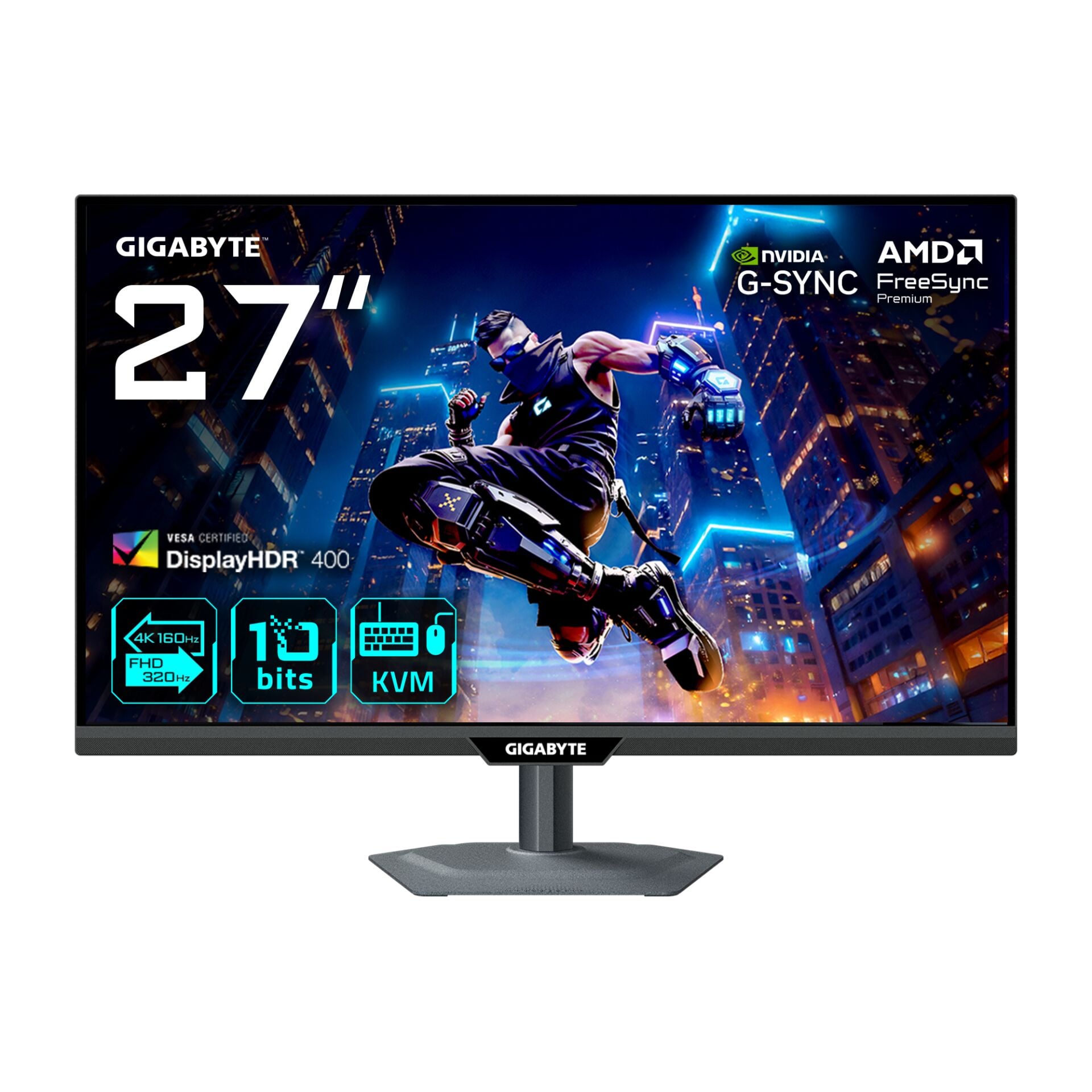Gigabyte M27UP 27'' 1ms 4K UHD 160Hz / FHD 320Hz Hibrit SS IPS Gaming Monitör