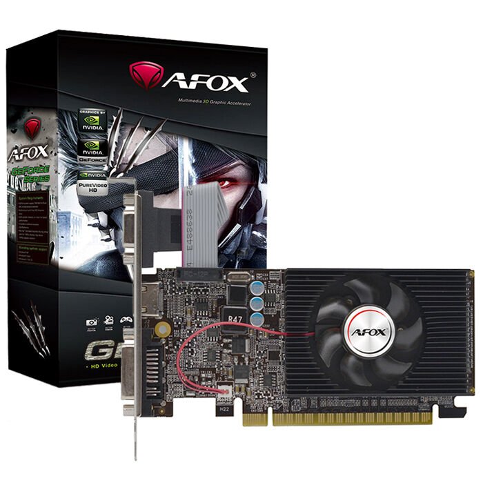 Afox NVIDIA GeForce GT 610 2GB DDR3 64-Bit Low Profile (LP) Ekran Kartı AF610-2048D3L7-V6