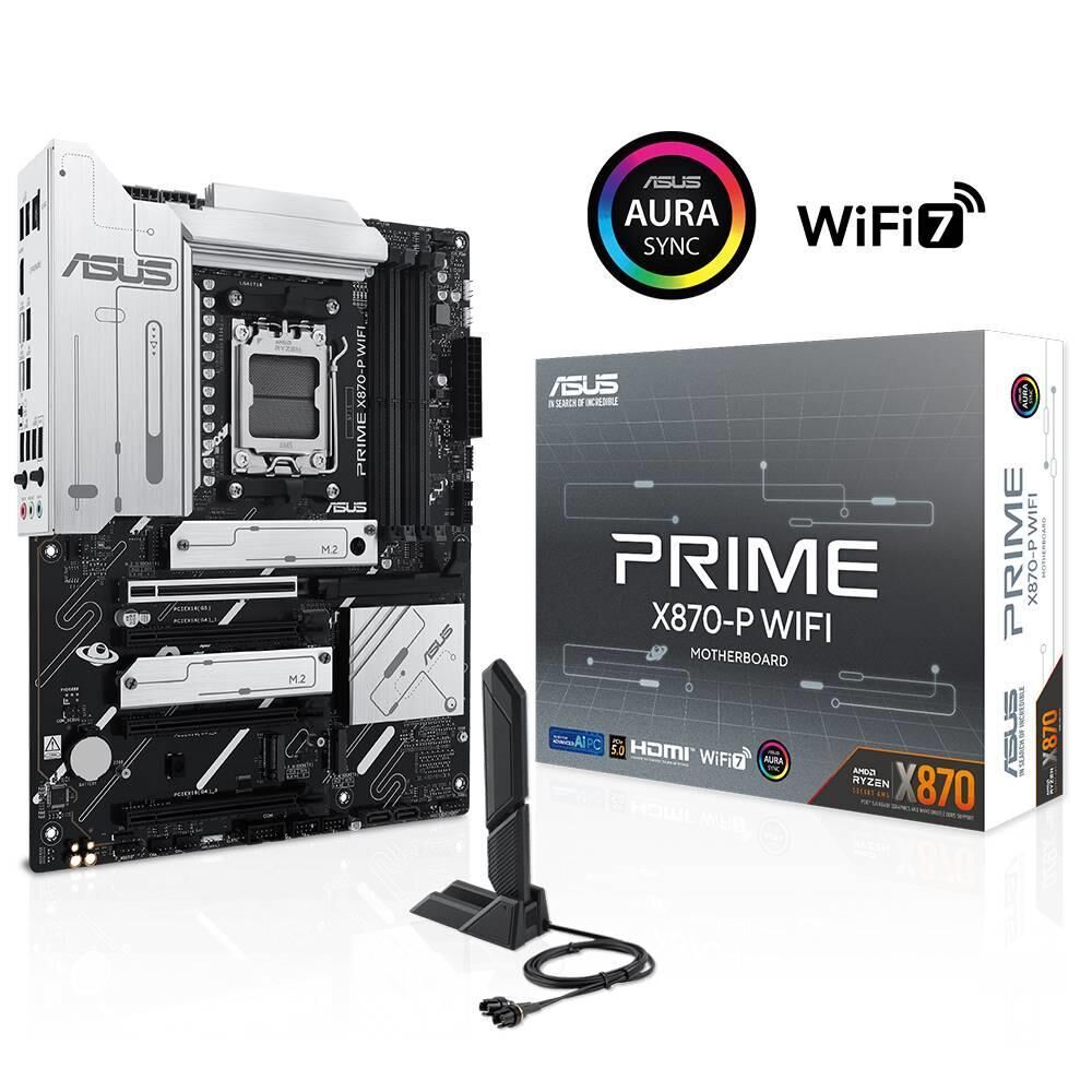 ASUS PRIME X870‑P WIFI 8000 MHz OC DDR5 Soket AM5 M.2 HDMI ATX Anakart
