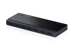TP-Link UH700 USB 3.0 7 Port Hub – 3 Adet 1.5 A BC 1.2 Hızlı Şarj Portlu, 5 Gbps Veri Transferi, Akıllı Koruma, Windows/Mac/Linux Uyumlu, 12 V 2 A Adaptör Dahil