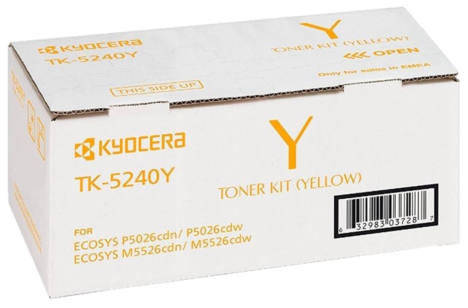 Kyocera TK-5240Y Sarı (Yellow) Orijinal Toner Kartuşu (1T02R7ANL0)