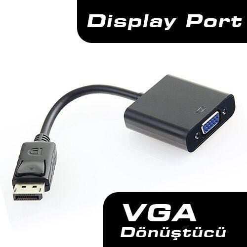 Dark DK‑HD‑ADPXVGA DisplayPort (DP) → VGA Aktif Dijital‑Analog Dönüştürücü Full HD 1080p Plug‑and‑Play
