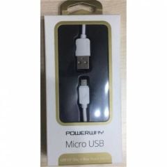 Powerway SM03 1 Metre 2.0A USB-A to Micro USB Hızlı Şarj ve Veri Kablosu