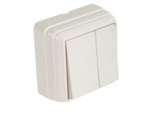 Mutlusan  Bron Sıva Üstü Komütatör Beyaz (2160 302 0201)