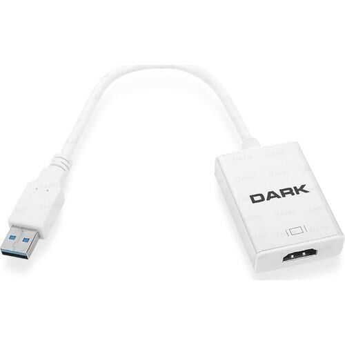 Dark UGA33 Full HD USB 3.0 → HDMI Harici Ekran Kartı USB‑HDMI 1080p DisplayLink DL‑31xx Çipset Plug‑and‑Play