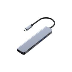 Frisby FA-7684C 7-in-1 USB-C Hub (HDMI + SD/TF + USB 3.0 + PD + USB-C)