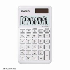 Casio SL-1000SC-WE Cep Tipi 10 Haneli Beyaz Hesap Makinesi