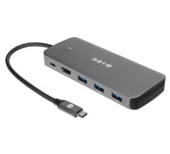 S-link SWV-USBC036 6'sı 1 Arada USB-C Hub - M.2 NVMe/SATA SSD Depolama Yuvalı + 4K HDMI + USB 3.1 Çok Fonksiyonlu Adaptör