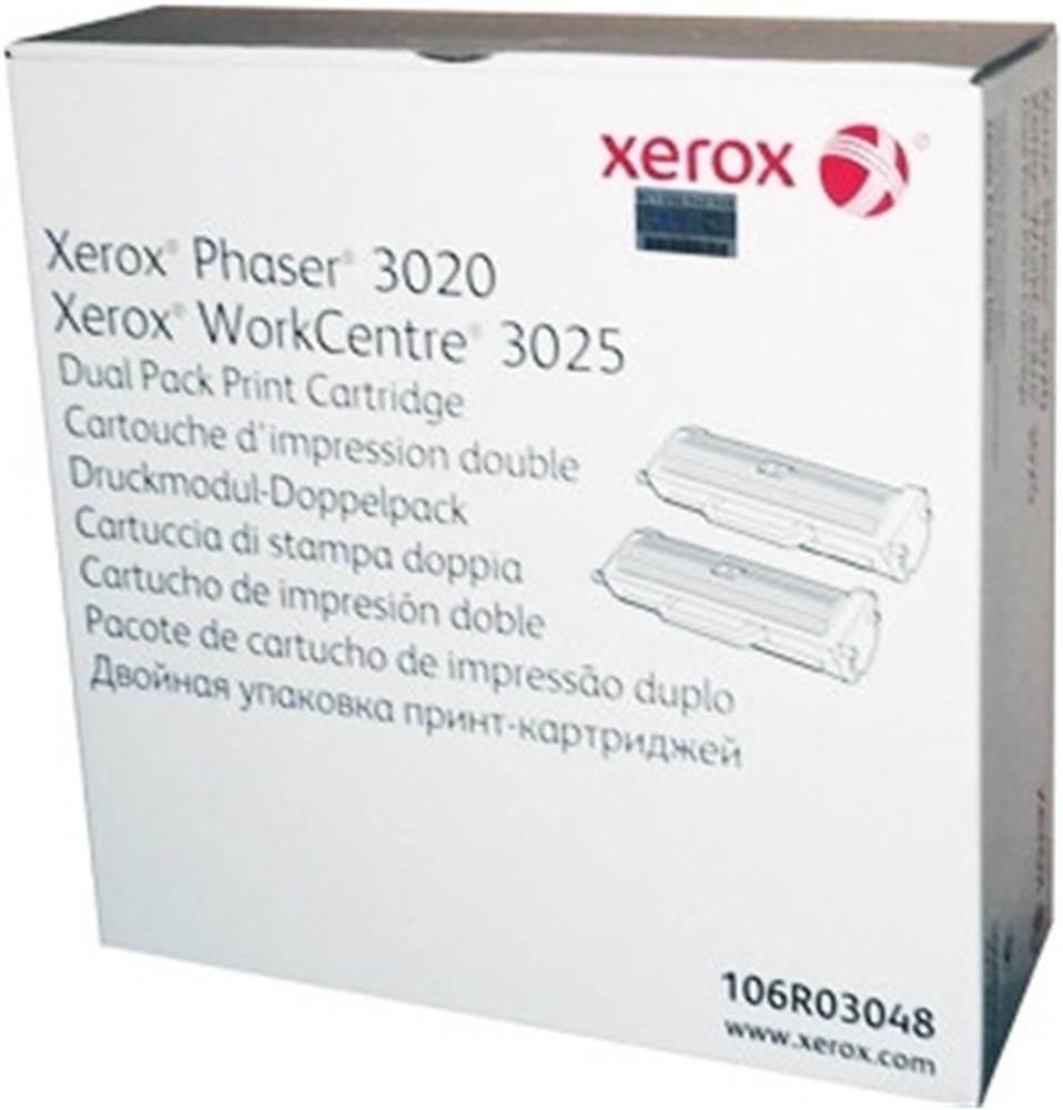 Xerox 106R02773 / 106R03048 Phaser 3020 / WorkCentre 3025 İkili Paket (Dual Pack) Siyah Orijinal Toner