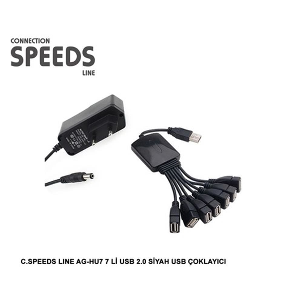 C.Speed Adaptörlü 7 Port USB Çoklayıcı