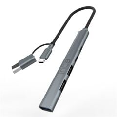 INCA IUTP-06T USB 3.0 TYPE-C 3.1 HUB 1 X USB 3.0 + 2 X USB + TYPE-C + PD 100W 2.0 Alüminyum Kasa Çoklayıcı