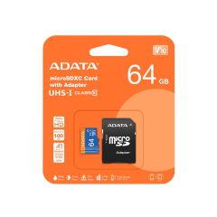 Adata 64GB Premier microSDXC Hafıza Kartı + Adapter UHS-I Class10 V10